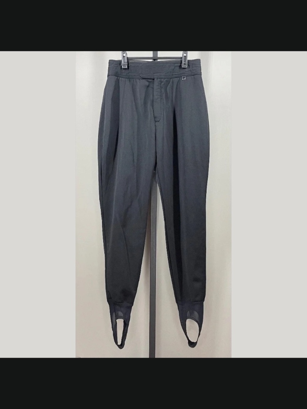 LL Bean Pants Womens 12 black ski stirrup outdoor sports athletic vintage